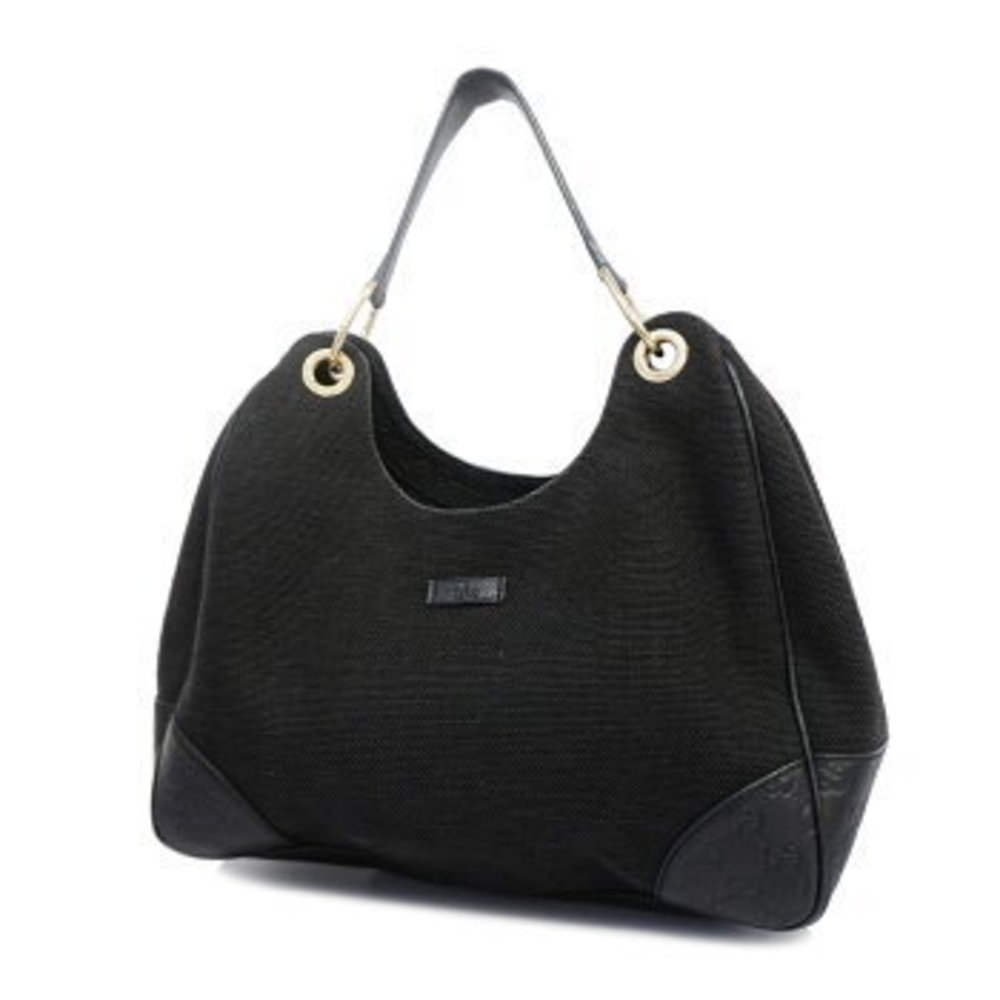 Gucci Shima Canvas Leather Shoulder Bag